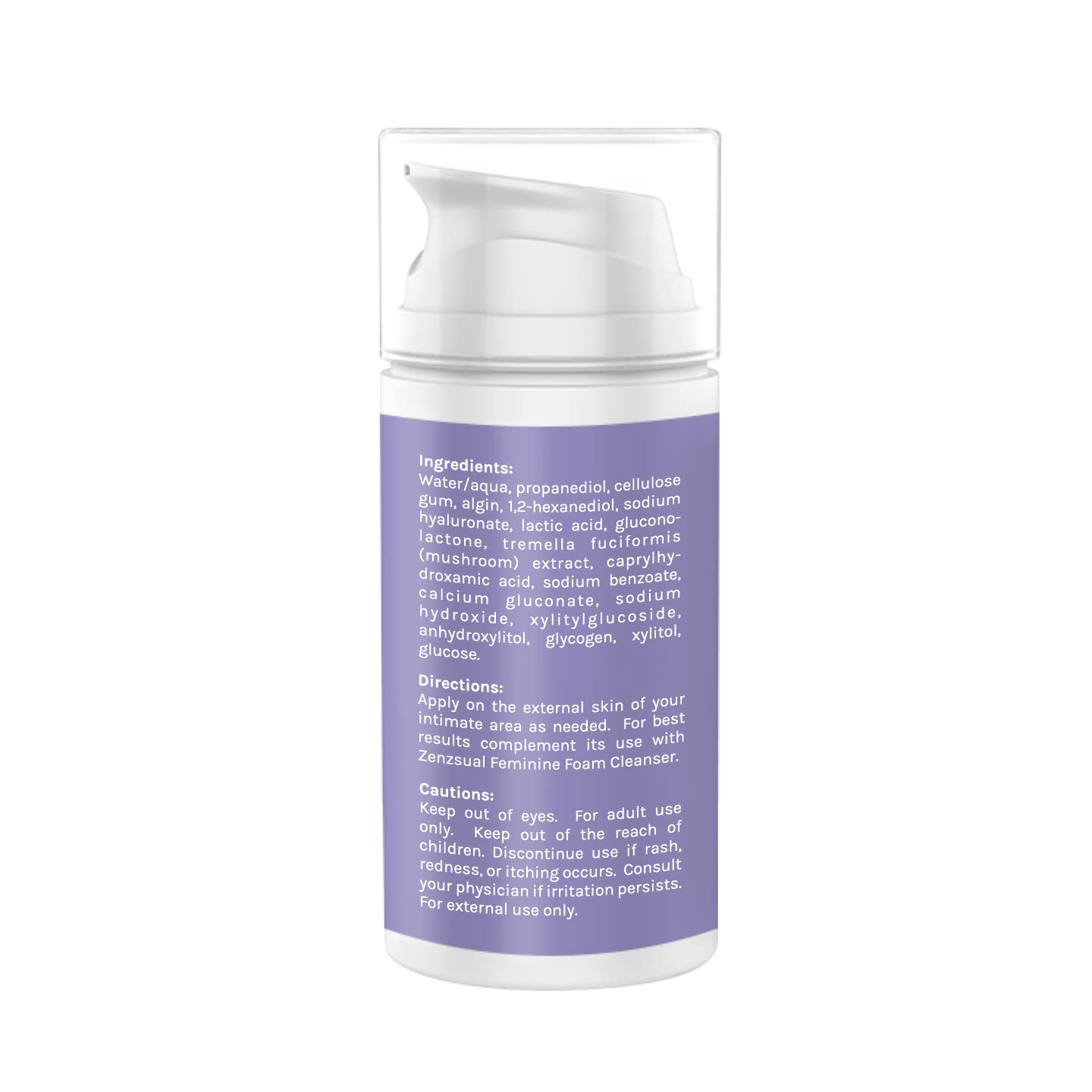 ZENZSUAL Vaginal Moisturizer Gel with Hyaluronic Acid, p-H Balanced, Water-Based for Women